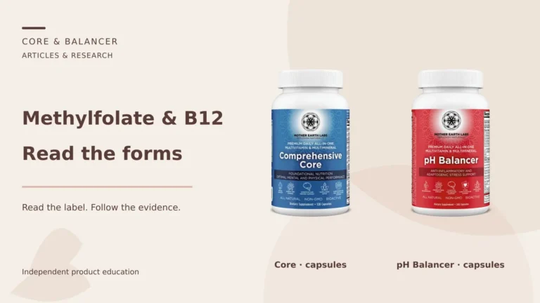 Methylfolate and B12: Methylated B Vitamins and Supplement Labels