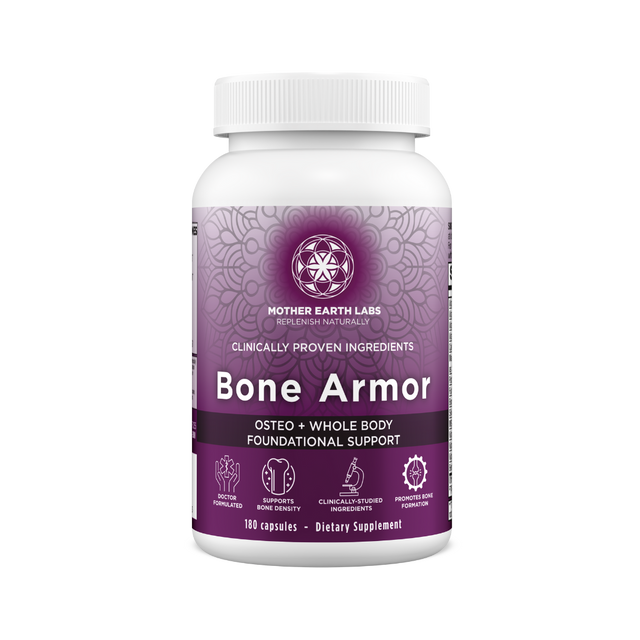 Bone Armor Plant-Based Calcium Capsules – Bone Strength Support — official Mother Earth Labs product photograph