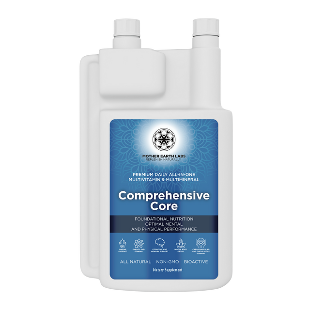 Comprehensive Core Liquid Multivitamin – 32 oz Dispensing Quart — official Mother Earth Labs product photograph