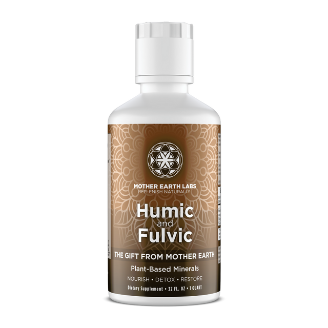 Humic & Fulvic Acid Liquid – 32 oz Round Quart — official Mother Earth Labs product photograph