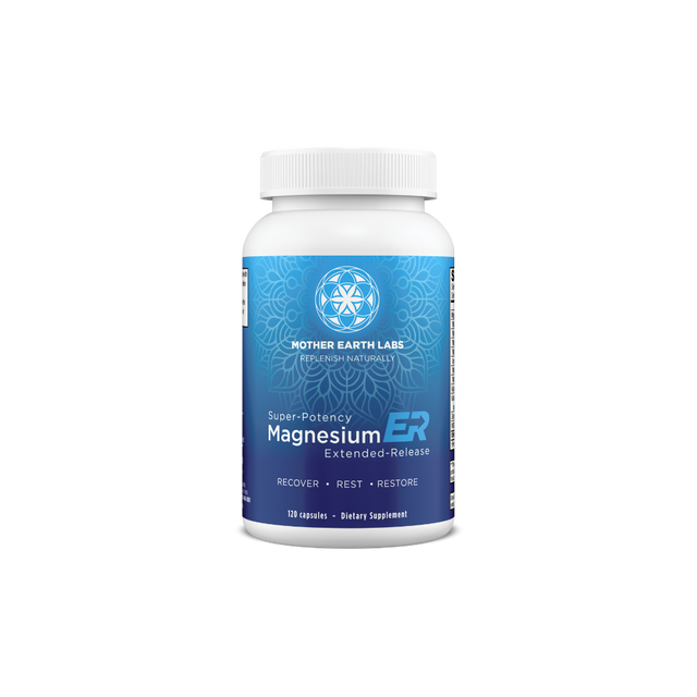 Magnesium ER Extended-Release Capsules – 7 Forms of Magnesium — official Mother Earth Labs product photograph