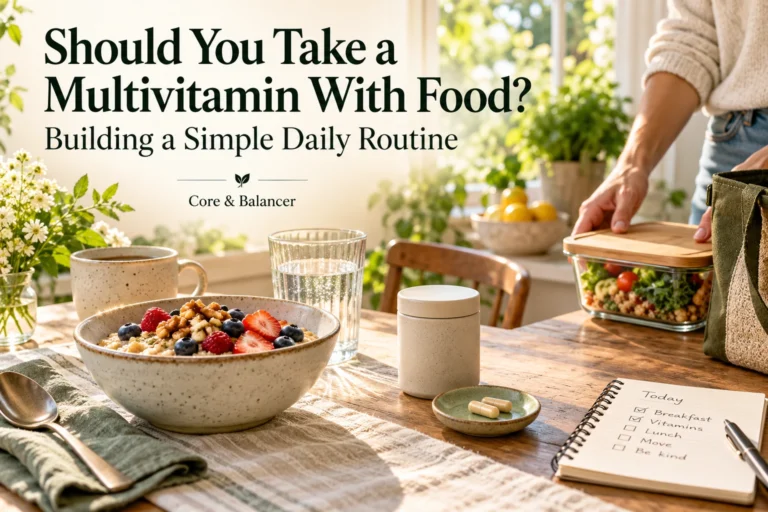 Should You Take a Multivitamin With Food? Building a Simple Daily Routine