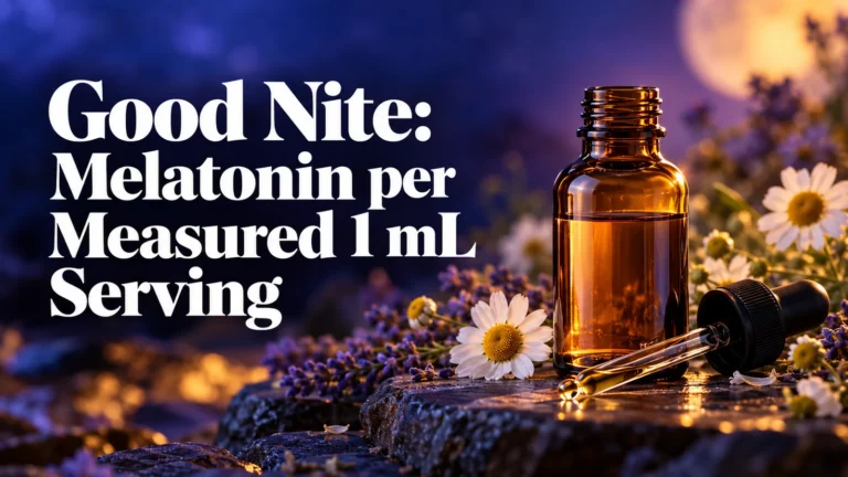 Good Nite: Melatonin per Measured 1 mL Serving