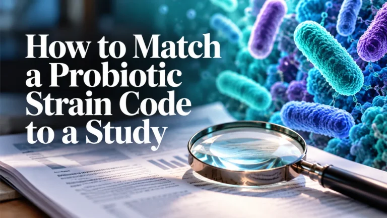 How to Match a Probiotic Strain Code to a Study