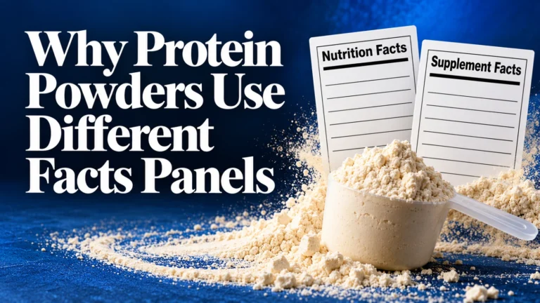 Why Protein Powders Use Different Facts Panels