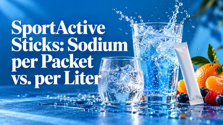 SportActive Sticks: Sodium per Packet vs. per Liter