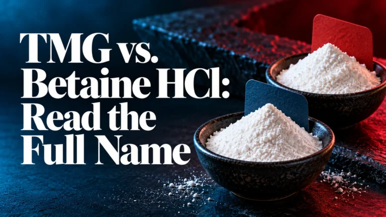 TMG vs. Betaine HCl: Read the Full Name